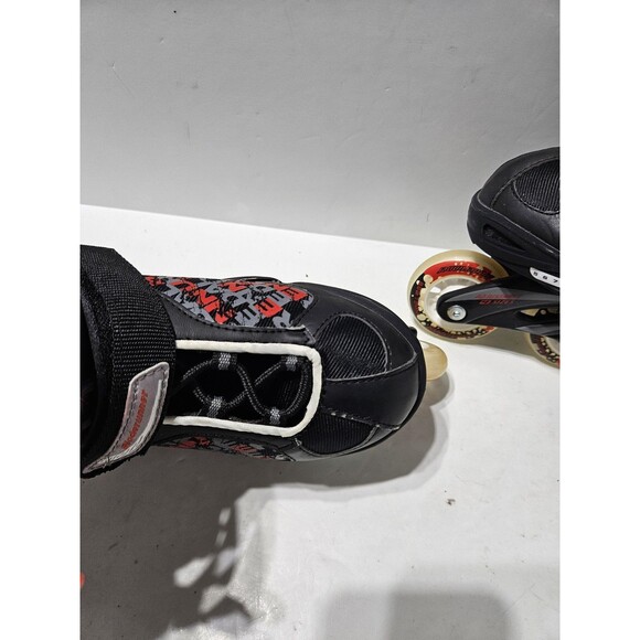 Bladerunner Inline Roller Skates Youth Adjustable Size 5-8 Black Red - Picture 10 of 16
